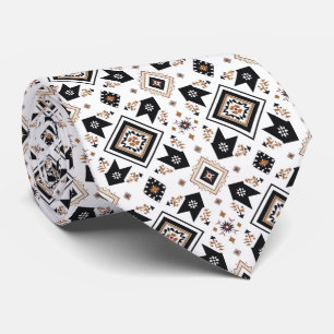 Cool Aztec Western tiled pattern Tie