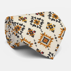 Cool Aztec Western tiled pattern Tie