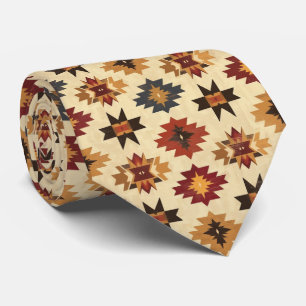 Cool Aztec Western tiled pattern  Tie