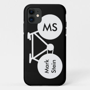 cool b&w personalized bicycle modern design iPhone 11 case