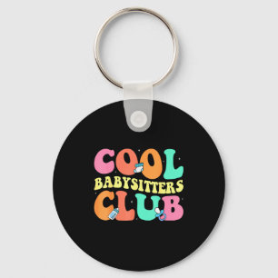 Cool Babysitters Club - Groovy Design Babysitter B Keychain