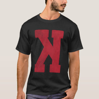 Cool Backwards K Strikeout Looking Baseball T-Shirt