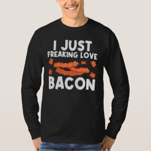 Cool Bacon Art For Men Women Pig Pork Strips Break T-Shirt