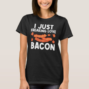 Cool Bacon Art For Men Women Pig Pork Strips Break T-Shirt