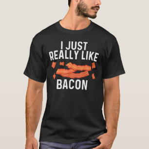 Cool Bacon Art For Men Women Pig Pork Strips Break T-Shirt