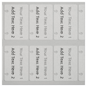 Cool Badge Add Text Pattern Grey Fabric