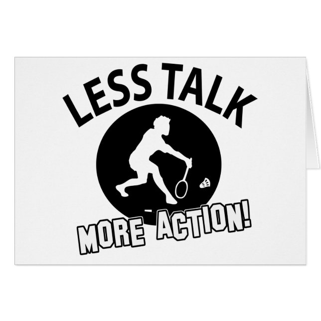 Cool BADMINTON designs (Front Horizontal)