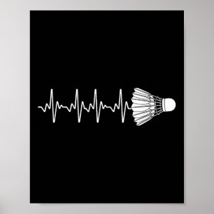 Cool Badminton For Men Women Shuttle Sports Team P Poster