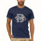 Cool badminton player t-shirt with flying shuttle