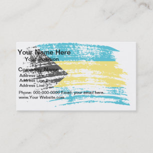 Cool Bahamian flag design Business Card