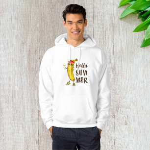 Cool Banana Hello Summer Funny Tropical Fruit  Hoodie