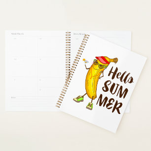 Cool Banana Hello Summer Funny Tropical Fruit Planner