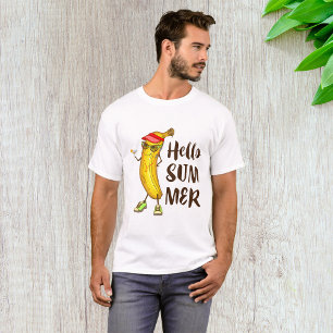Cool Banana Hello Summer Funny Tropical Fruit  T-Shirt