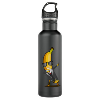 Cool Banana with Suit - Dab Funny Dancing Fruit 710 Ml Water Bottle