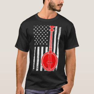 Cool Banjo Design For Men Women Kids Bluegrass Ban T-Shirt