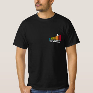 Cool Barcode Design Best Skier On The Mountain T-Shirt