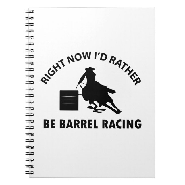 Cool BARREL RACING designs Notebook (Front)