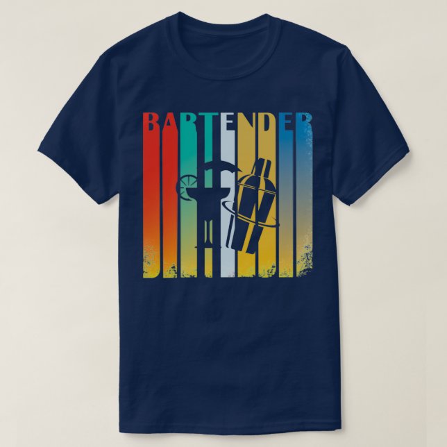 Cool Bartender T-Shirt (Design Front)