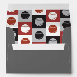 COOL BASEBALL Bar Bat Mitzvah Custom Envelope