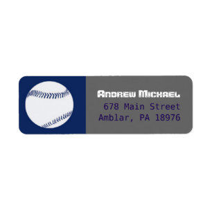 COOL BASEBALL Bar Mitzvah adresse de retour