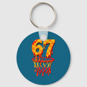 Cool Basketball 67 Six Seven Keychain