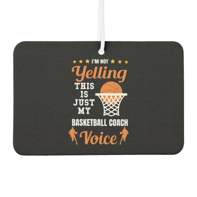 Cool Basketball Air Freshener (Front)