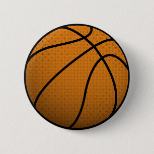 Cool Basketball and Custom Sports B Ball 2 Inch Round Button