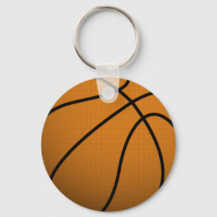 Cool Basketball and Custom Sports B Ball Keychain
