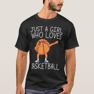 Cool Basketball Art For Girls Kids Dabbing Ball Te T-Shirt
