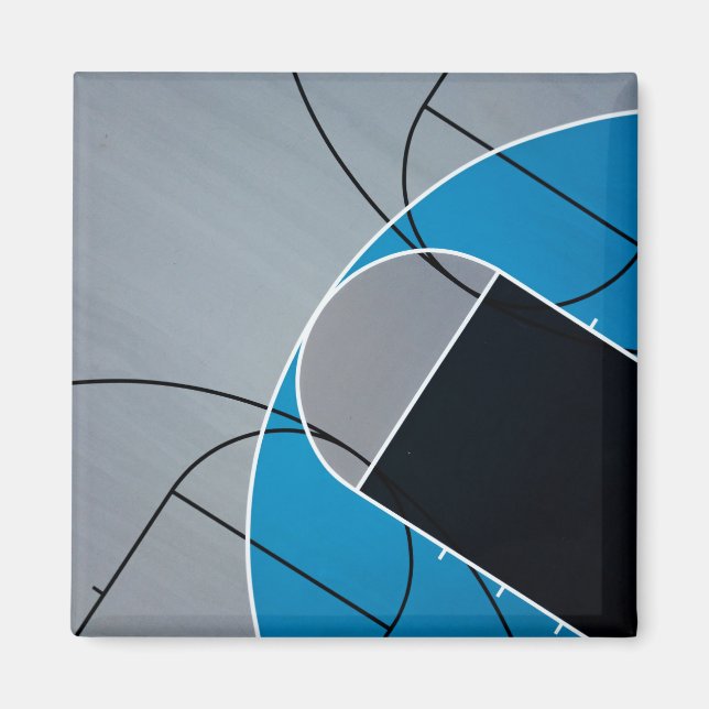 Cool Basketball Artwork Magnet (Front)