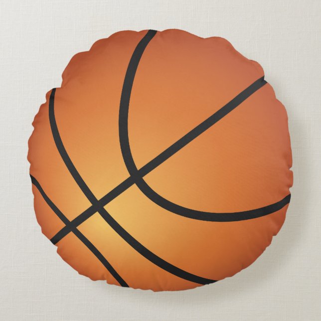 Cool Basketball Basket Ball Round Pillow (Front)