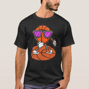 Cool Basketball Dancing With Sunglasses Sports Hob T-Shirt