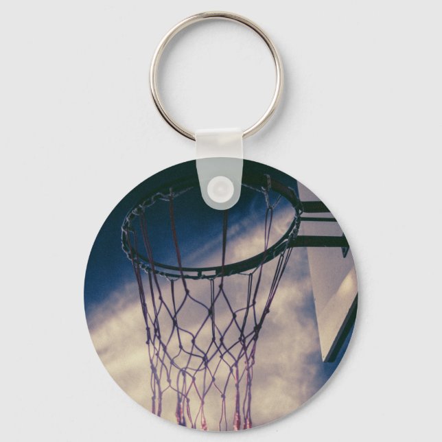Cool Basketball Design Keychain (Front)