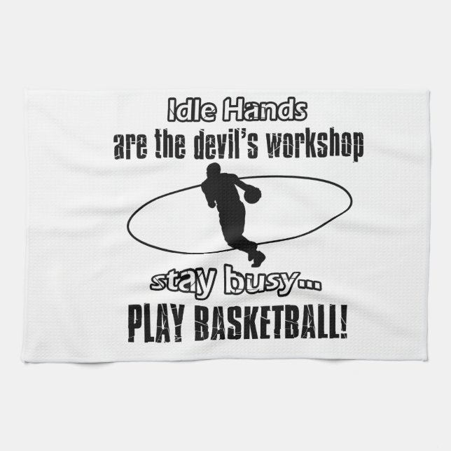 Cool basketball designs kitchen towel (Horizontal)