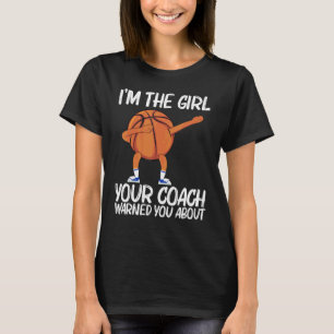 Cool Basketball For Girls Kids Dabbing Ball Team S T-Shirt