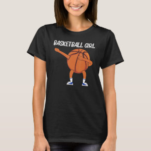 Cool Basketball For Girls Kids Dabbing Ball Team S T-Shirt