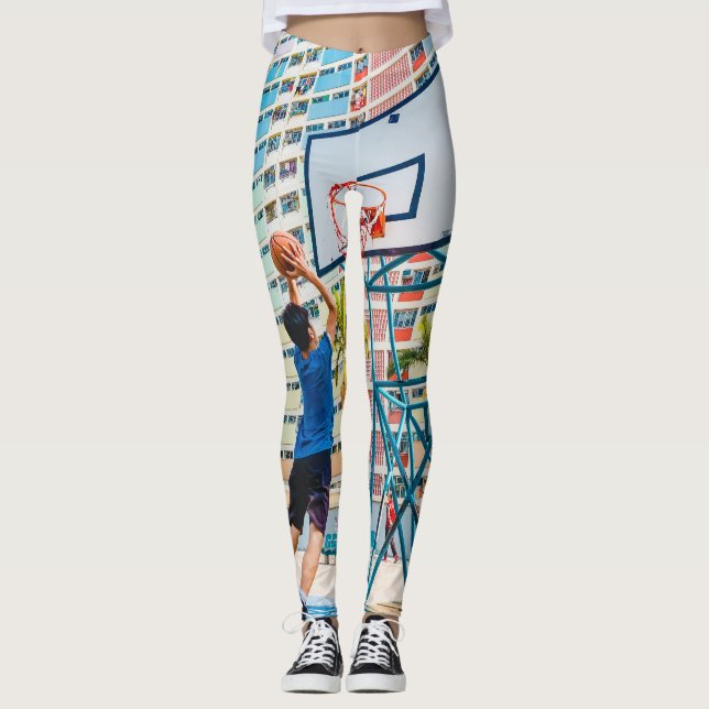 Cool Basketball Gift Leggings (Front)