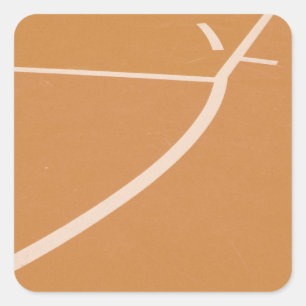 Cool Basketball Hoop Square Sticker