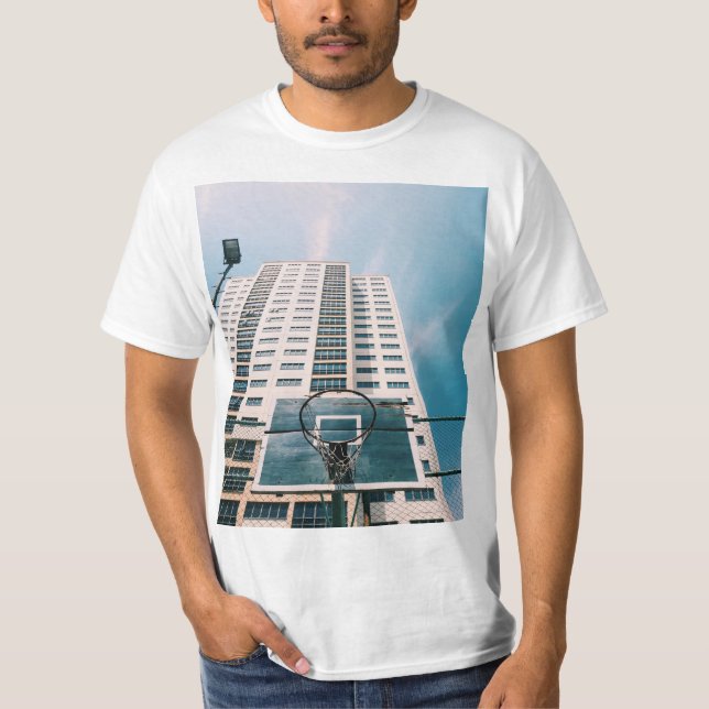 Cool Basketball Hoop T-Shirt (Front)