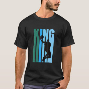 Cool Basketball King Birthday Player Mens Retro Ki T-Shirt