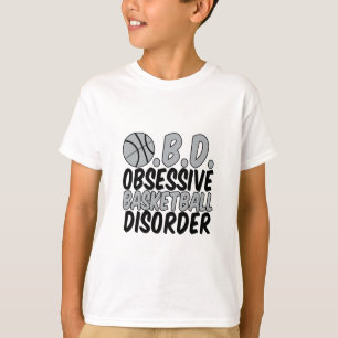 Cool Basketball Player Humour Black Grey Kids T-Shirt