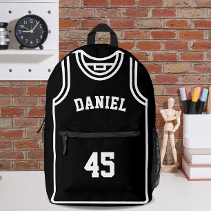 Cool Basketball Player Name and Number Customized Printed Backpack