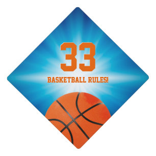 Cool Basketball Rules Player No   Sport Gift Graduation Cap Topper