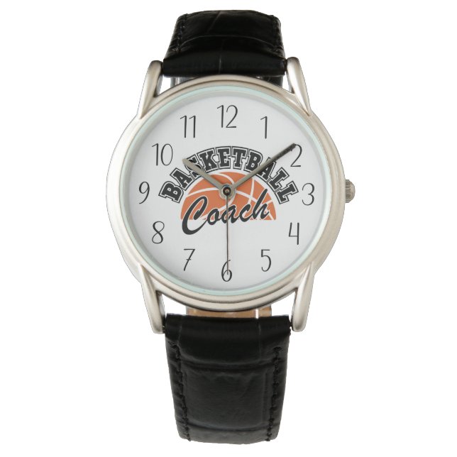 cool Basketball sports Coach Watch (Front)
