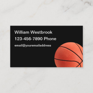 Cool Basketball Thème Moderne Simple Carte de visi
