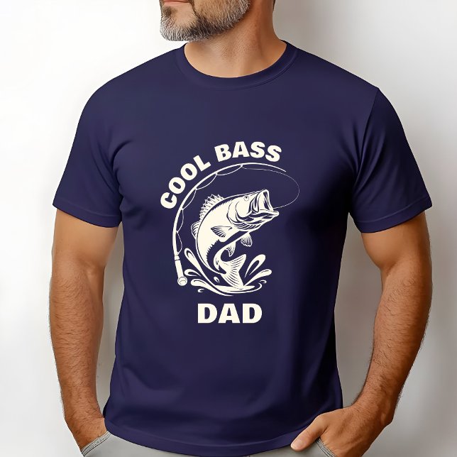 Cool Bass Dad T-Shirt (Cool Bass Dad Funny Dad's T-shirt)
