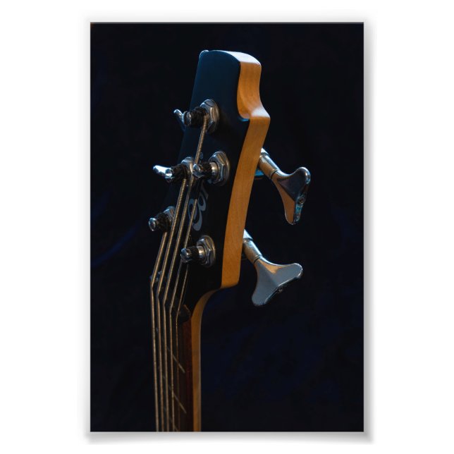 Cool Bass Guitar Photo Print (Front)