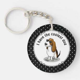 Cool Basset Hound chien et lunettes de soleil (tri