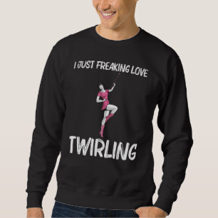 Cool Baton Twirling For Women Girls Twirler Majore Sweatshirt