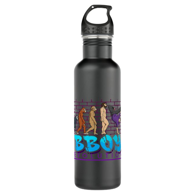 Cool BBoy Breakdance HipHop Dancer Evolution  710 Ml Water Bottle (Front)